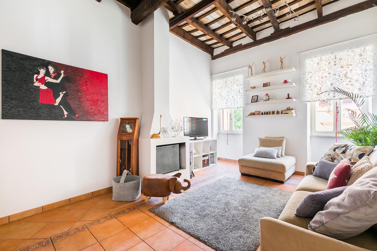 67 négyzetméteres, 1 hálószobás Apartman 1 fürdőszobával Trastevere területén Róma Kültér fotó